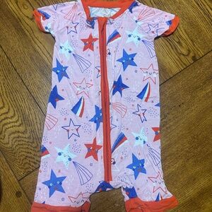LITTLE SLEEPIES SHORTIES: 4TH OF JULY (Size 18-24 months)